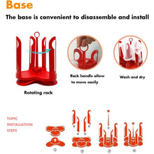 Load image into Gallery viewer, 25 pc Food Storage Container Set W/ Rotating Rack - Twist 2 Seal Food Caddy Box