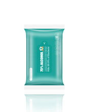 Load image into Gallery viewer, 75% Alcohol Disinfectant Wet wipes 10 Packs of 10 wipes